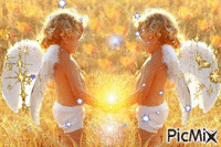 два ангела - Δωρεάν κινούμενο GIF