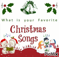 Favorite Christmas Songs κινούμενο GIF