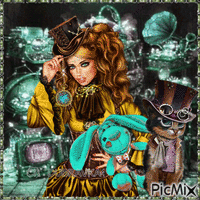 Steampunk lady!   01/08/22 - GIF animé gratuit
