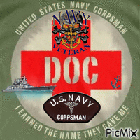 U.S. Navy Corpsman Veteran geanimeerde GIF