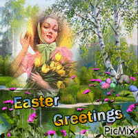 Easter Greetings geanimeerde GIF