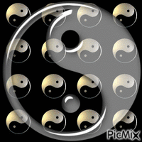 ying yang анимированный гифка