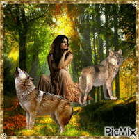 Reine des loups - Nemokamas animacinis gif