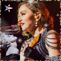 Madonna - GIF animado grátis