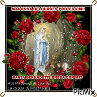 Madonnina di Lourdes - GIF animé gratuit