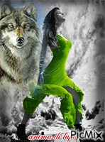 anima di lupo - 免费动画 GIF
