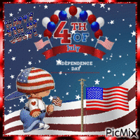 Happy 4th of July анимиран GIF
