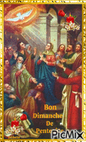 Bon Dimanche de Pentecôte... - Animovaný GIF zadarmo
