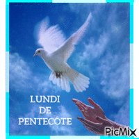 lundi de pentecote - GIF animé gratuit