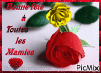 bonne fete mamie - Бесплатный анимированный гифка