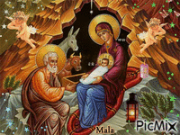 Noël religieux - Ingyenes animált GIF
