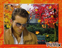 homme automne animowany gif