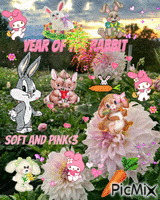 Happy year of the rabbit! :D animeret GIF