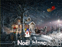 Noël blanc! - GIF animasi gratis
