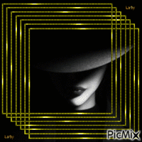 Femme avec un chapeau !!!!! - Free animated GIF