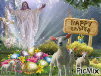 Happy Easter GIF แบบเคลื่อนไหว