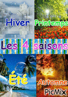 Les 4 saisons - GIF animé gratuit