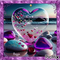 purple heart - Gratis geanimeerde GIF