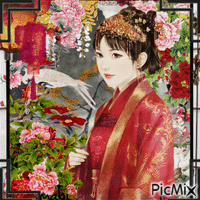 Portrait Oriental animovaný GIF