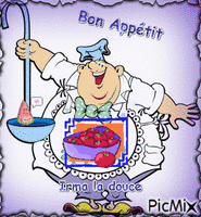 Bon appétit animirani GIF
