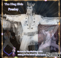 The King Elvis Presley animovaný GIF