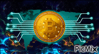 Bitcoin Creative Visuals Gif Animado