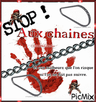 Stop aux Chaines - Nemokamas animacinis gif