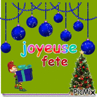 joyeuse fete - Бесплатный анимированный гифка