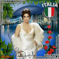 L'Italie et une star анимиран GIF