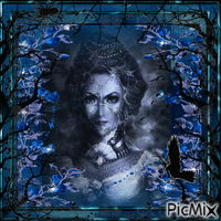 Gothic Woman /Blue - Bezmaksas animēts GIF
