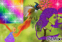 ptak   amelki animovaný GIF