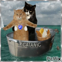 Titanic with humor - GIF animado gratis