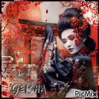 Geisha ⛩️ - GIF animado grátis