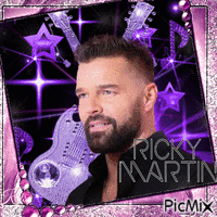 Ricky Martin🌺🌼❤️ animerad GIF