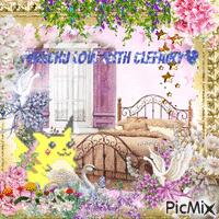 Pikachu love geanimeerde GIF
