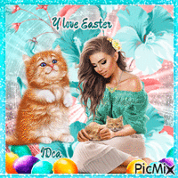 Y love Easter Animiertes GIF