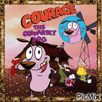Courage The Cowardly Dog κινούμενο GIF