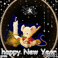 HAPPY new year animasyonlu GIF