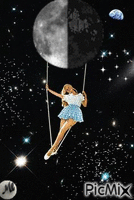 Me columpio en la luna animovaný GIF