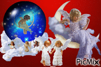 anjos alegres animovaný GIF
