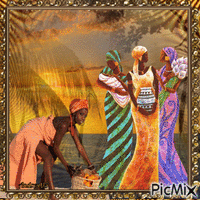 African women... - GIF animado gratis