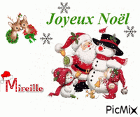 joyeux Noël Mireille animoitu GIF