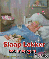 slaap lekker - Бесплатный анимированный гифка