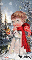 Angel. Winter - Безплатен анимиран GIF