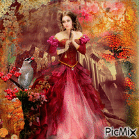 princess in her castle garden - Bezmaksas animēts GIF