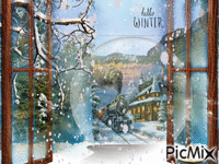 Hello Winter - GIF animé gratuit