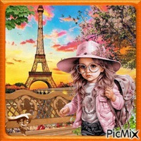 Enfant à Paris. - gratis png