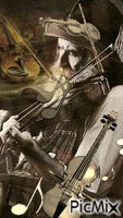 Música de violines анимиран GIF