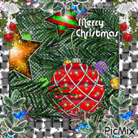 Christmas balls Merry Christmas - Besplatni animirani GIF
