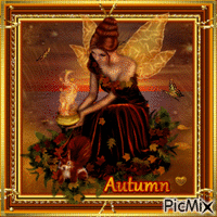 Autumn Fairy - GIF animado grátis